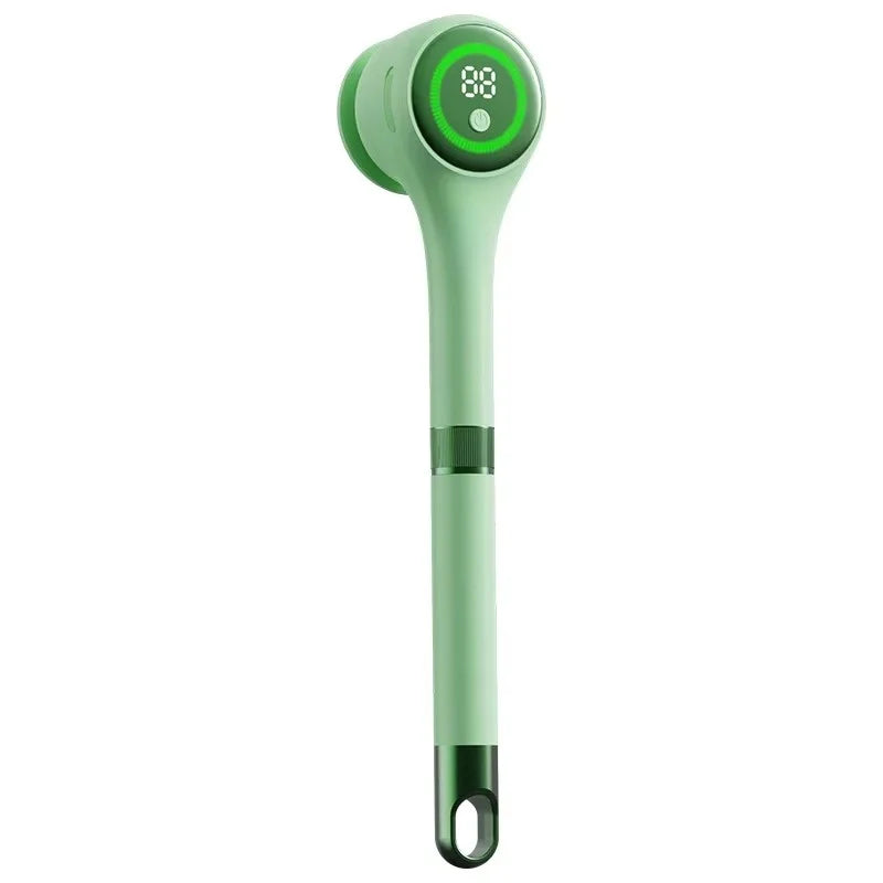 Luma Lather Reach electric bath brush display and long handle
