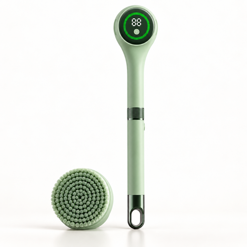 Luma Lather Reach pale mint handle and large cleansing head