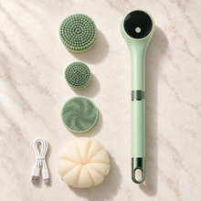 Luma Lather Reach complete pale mint kit with four heads and USB-C cable